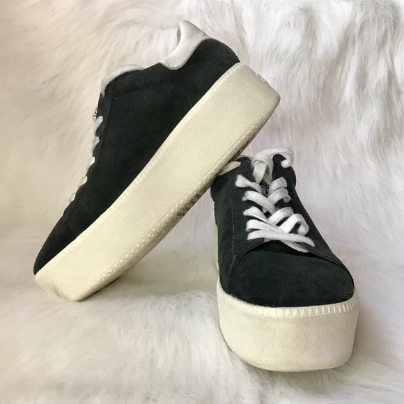 ASH chunky platform leather suede sneakers punk rock funky shoes emo goth cult - Picture 6 of 14